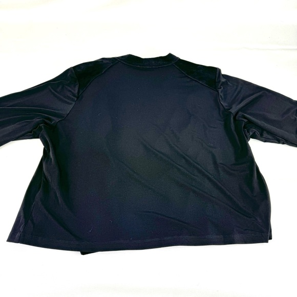 NEW Calvin Klein Vegan Suede Front asymmetrical zip jacket with stretchy back 2X - Picture 7 of 11